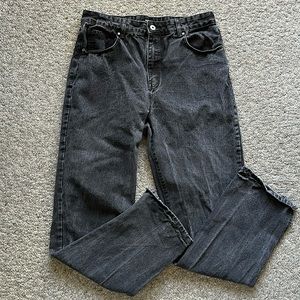 Cotton On Black Split Hem Jean